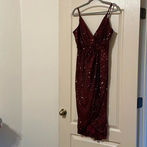 Women’s Red Sequin dress